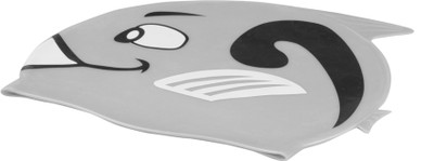 

FAB 5 Fish Shape Swimming Cap(Grey, Pack of 1)