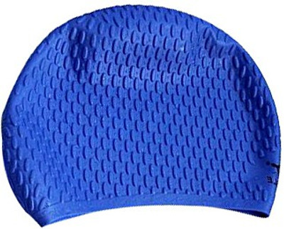

Toygully Silicone Bubble Swimming Cap(Blue, Pack of 1)
