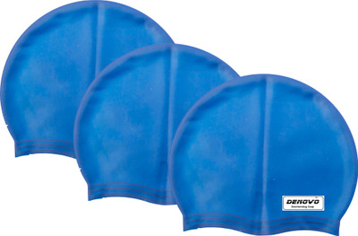 

DeNovo Imported set of 3 Swimming Cap(Blue, Pack of 3)