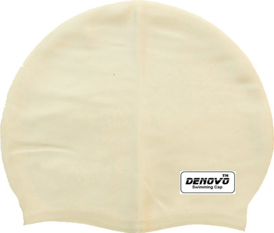 DeNovo Imported Swimming Cap White, Pack of 1