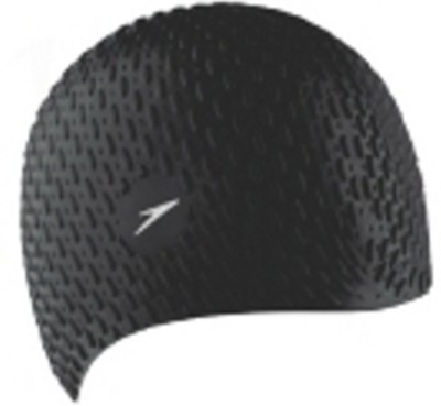 

Speedo Bubble Swimming Cap(Black, Pack of 1)