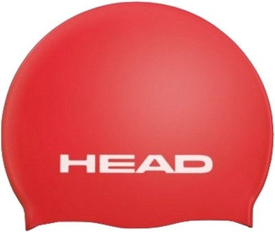 

Head Silicone Moulded Swimming Cap(Red)