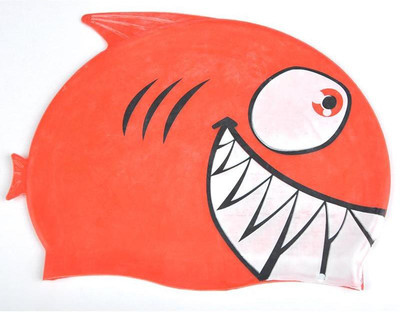 

GB GBShark002 Swimming Cap(Orange, Pack of 1)