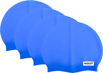 

DeNovo Imported Set of 4 Swimming Cap(Blue, Pack of 4)