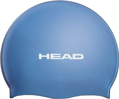 

Head Silicone Flat Swimming Cap(Blue)
