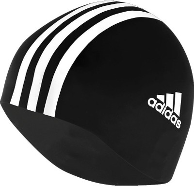 

ADIDAS SIL 3STR CP Swimming Cap(Black, Pack of 1)