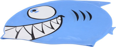 

FAB 5 Fish Shape Swimming Cap(Blue, Pack of 1)