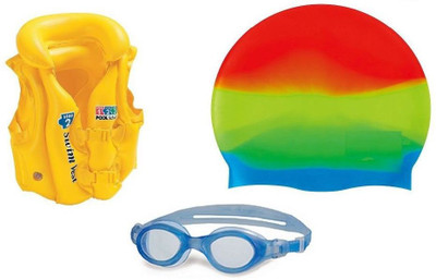 

Arow SWIMM02 Swimming Cap(Multicolor, Pack of 3)