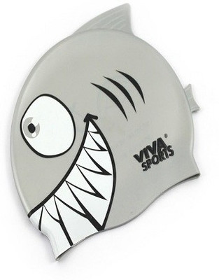 

Viva Sports Fish Swimming Cap(Grey, Pack of 1)