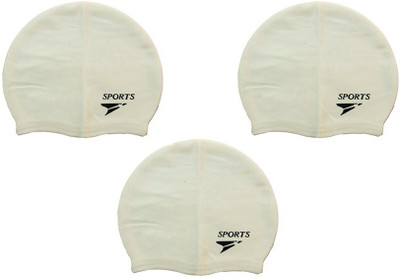 

Sportshour W-03 Swimming Cap(Multicolor, Pack of 3)