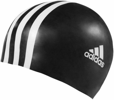 

ADIDAS SIL 3STR CP Swimming Cap(Multicolor, Pack of 1), Black;white