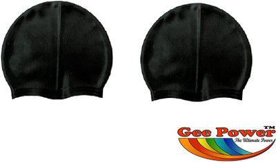 

Gee Power Imported (Set of 2) Swimming Cap(Black, Pack of 2)