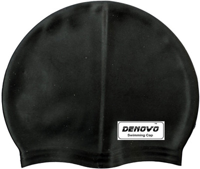 

DeNovo Imported Swimming Cap(Black, Pack of 1)