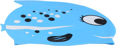 

FAB 5 Fish Shape Swimming Cap(Blue, Pack of 1)