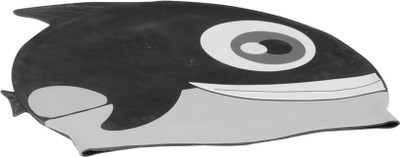 

FAB 5 Fish Shape Swimming Cap(Black, Pack of 1)