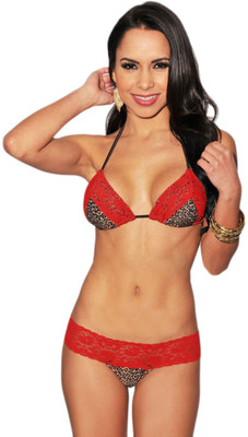 

Figure N Fit Self Design Women's Swimsuit, Black;red