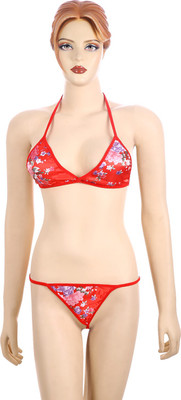 

Figure N Fit Floral Print Women's Swimsuit, Red