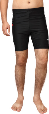 

Carrel Solid Men's Swimsuit, Black;red