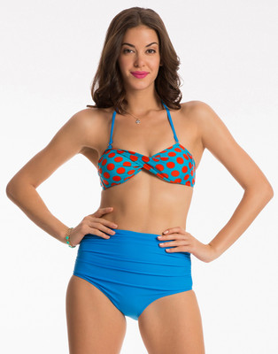 

PrettySecrets Polka Print Girls Swimsuit, Blue