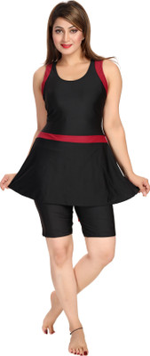 

Enkay Solid Women's Swimsuit, Black