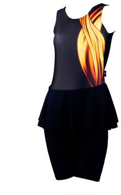 

Veloz Striped Women's Swimsuit, Black