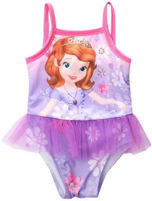 

Toygully Graphic Print Baby Girls Swimsuit, Purple