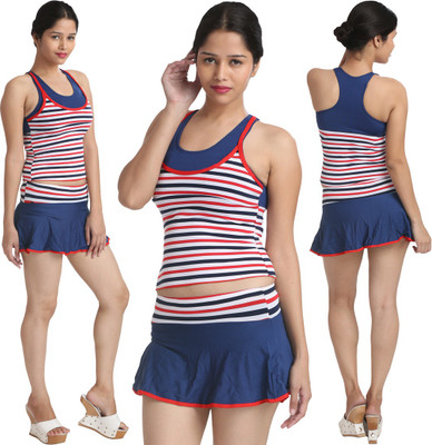 Fascinating Classy Striped Women Swimsuit