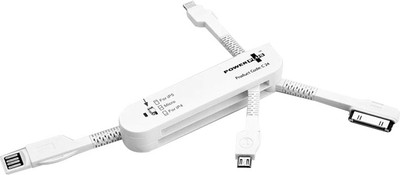 

Jazam C24 Connector Swiss Knife style Micro USB Cable(Mobile Phones, Camera, Tablets, White, Sync and Charge Cable)