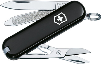 Victorinox 0.6223.3 7 Function Multi Utility Swiss Knife(Black) Victorinox 0.6223.3 7 Function Multi Utility Swiss Knife(Black)