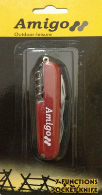

Amigo 7 Function Pocket Knife PC220 7 Function Multi Utility Swiss Knife(Red)