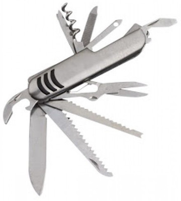 

Divinext Multi-Purpose Kit 11 in 1 Tool 11 Function Multi Utility Swiss Knife(silver)