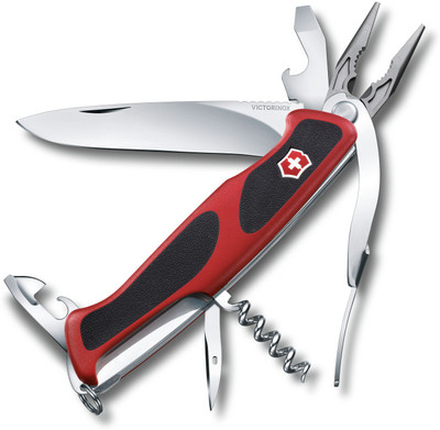 Victorinox 0.9723.C RangerGrip 74 6 Function Multi Utility Swiss Knife(Black, Red)