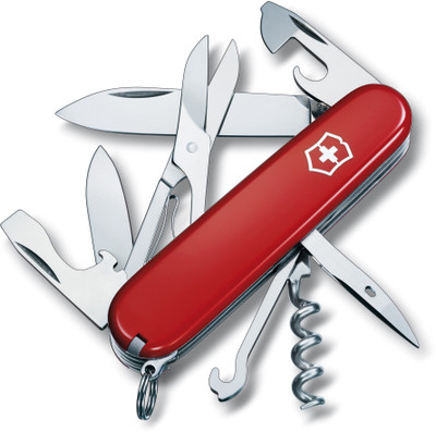 

Victorinox 1.3703 - Climber Red 14 Function Multi Utility Swiss Knife(Red)