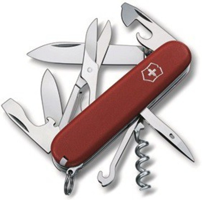 

Victorinox Original Climber Matt Finish 14 Function Multi Utility Swiss Knife(Red)