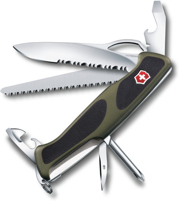 Victorinox 0.9663.MWC4 RangerGrip 178 4 Function Multi Utility Swiss Knife(Black, Green)