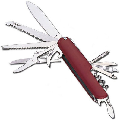 Lovato 11 In 1 Matt Red 11 Function Multi Utility Swiss Knife(Red)