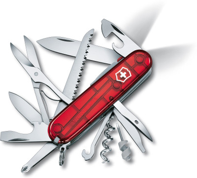 

Victorinox 1.7915.T - Huntsman Lite 21 Function Multi Utility Swiss Knife(Transparent Red)