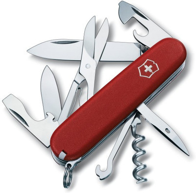 

Victorinox 3.3703 - Climber Matt Finish 14 Function Multi Utility Swiss Knife(Red Matt Finish)