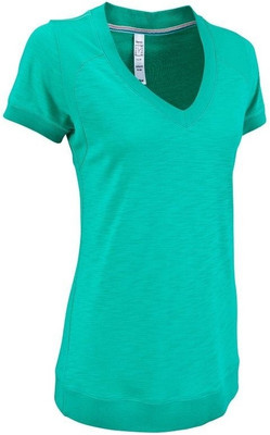 

Decathlon - Quechua Solid Women's V-neck Green T-Shirt