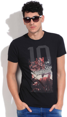 

Pepe Jeans Graphic Print Men's Round Neck Black T-Shirt