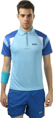 

Stag Printed Men's Polo Neck Blue, Blue T-Shirt, Light blue