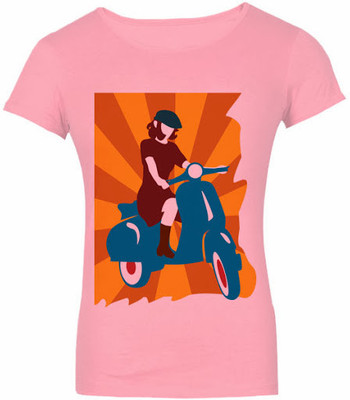 

SayItLoud Printed Women' Round Neck Pink T-Shirt