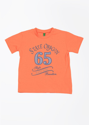 69% OFF on United Colors of Benetton Boys Printed T Shirt(Orange) 69% OFF on United Colors of Benetton Boys Printed T Shirt(Orange)