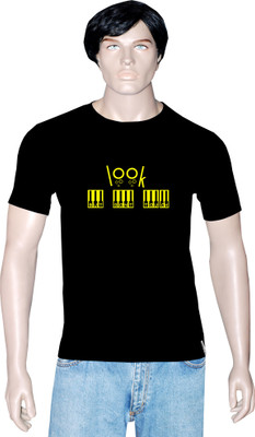 

Tshirt.in Graphic Print Men's Round Neck Black T-Shirt, Jet balck