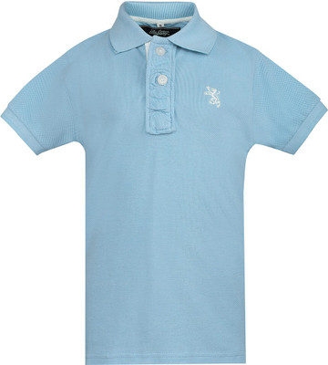 

The Cotton Company Boys Solid T Shirt(Blue, Pack of 1, Sky blue