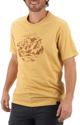 

Quechua Printed Men's Round Neck Yellow T-Shirt