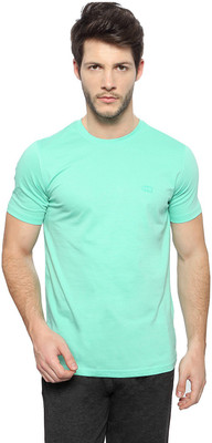 

Ajile by Pantaloons Solid Men' Round Neck Green T-Shirt, Mint green