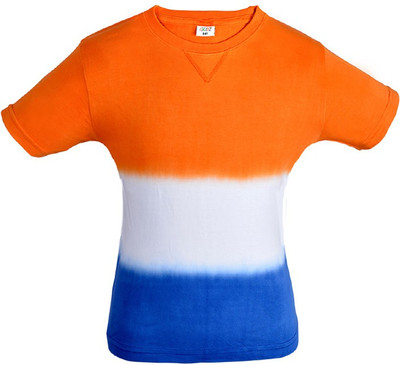 

Gkidz Boys Printed Cotton T Shirt(Orange, Pack of 1