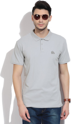

Quick Silver Solid Men's Polo Neck Grey T-Shirt, Sgr0