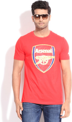 

Puma Printed Men' Round Neck Red T-Shirt